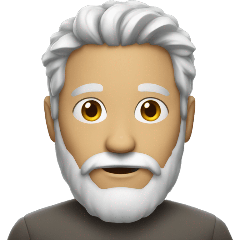 bold guy with gray beard emoji