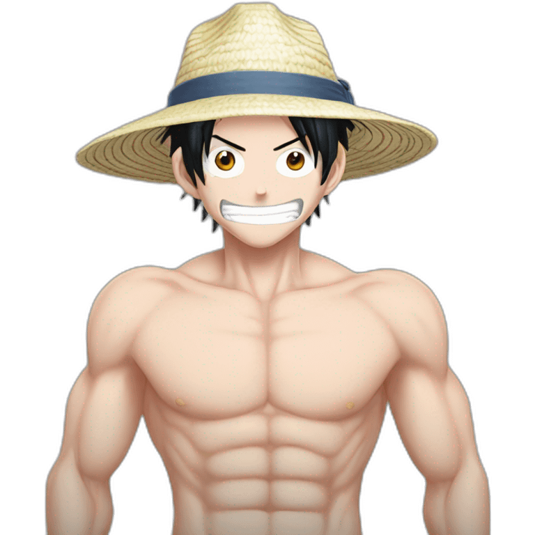 Luffy cheveux blanc ultra instinct  emoji