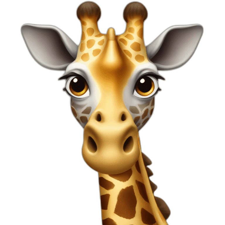 Giraffe Rhino emoji