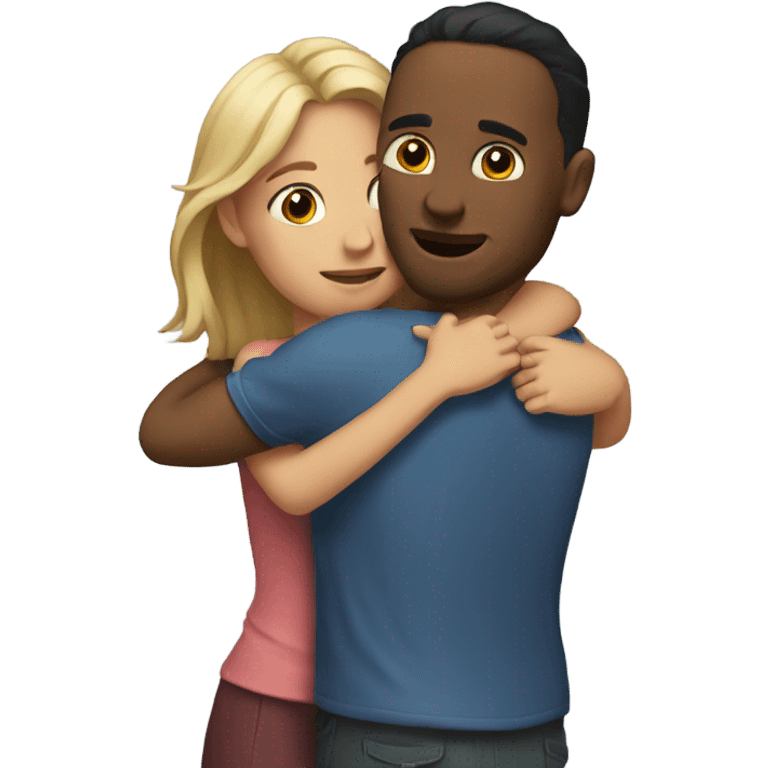 a couple hugging  emoji