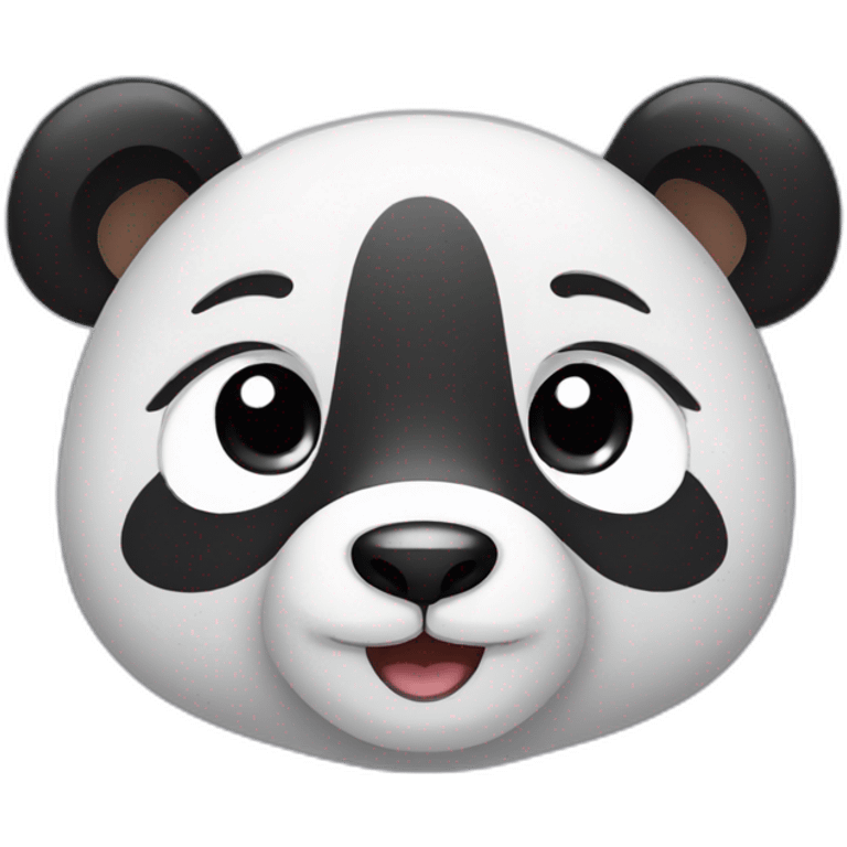 Cute panda face emoji