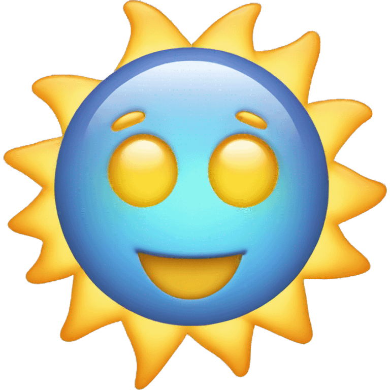 SUN WITH RINGS HAPPY emoji