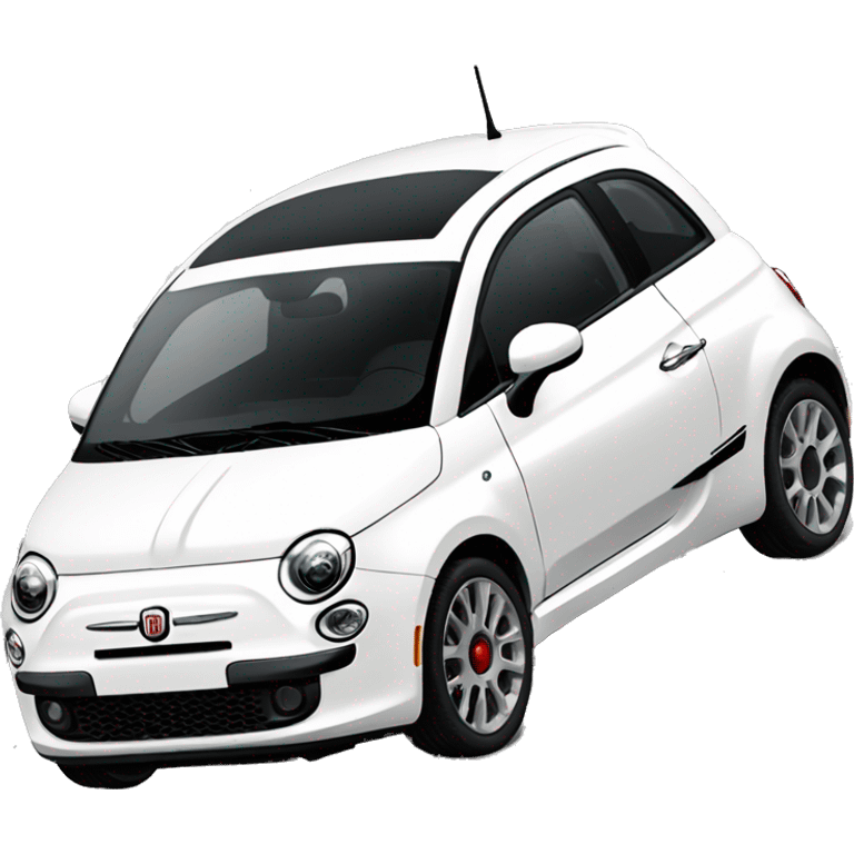 Fiat 500 2014 white emoji