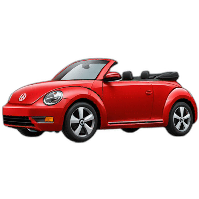 red-new-vw-bug-convertible emoji