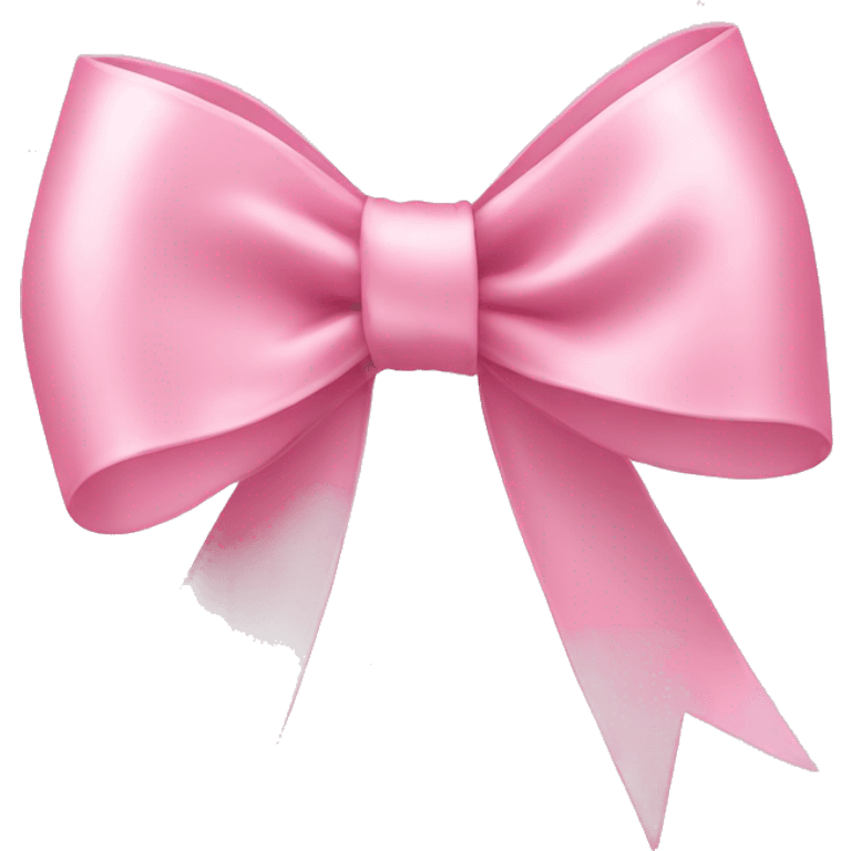 light pink ribbon bow emoji