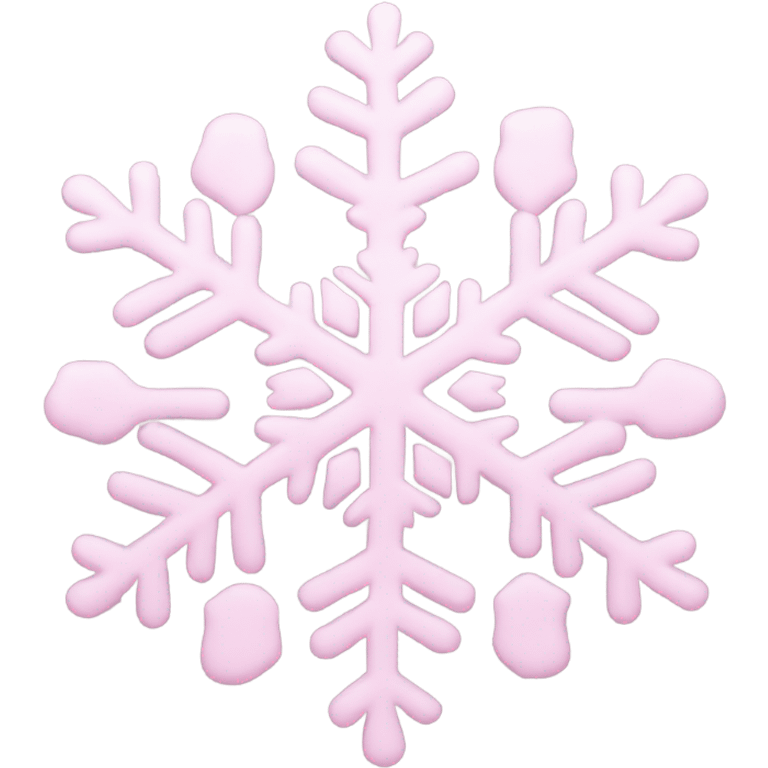 pastel pink snowflake  emoji