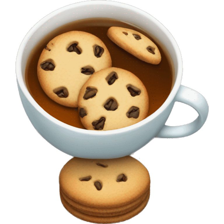 Tea and cookies emoji