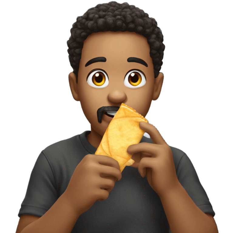 my sweet boy eating a pringle emoji