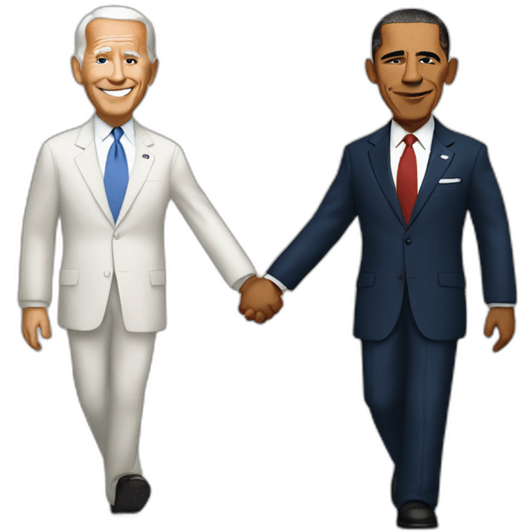 Obama and Biden holding hands emoji