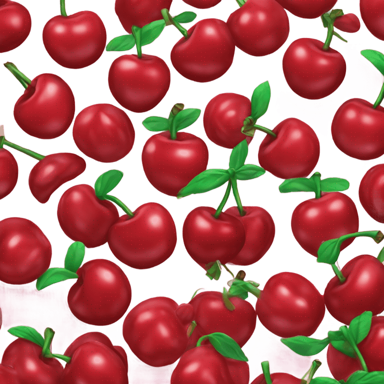 Cherry’s with bows on top emoji