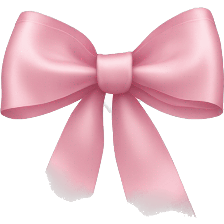 light pink ribbon bow emoji