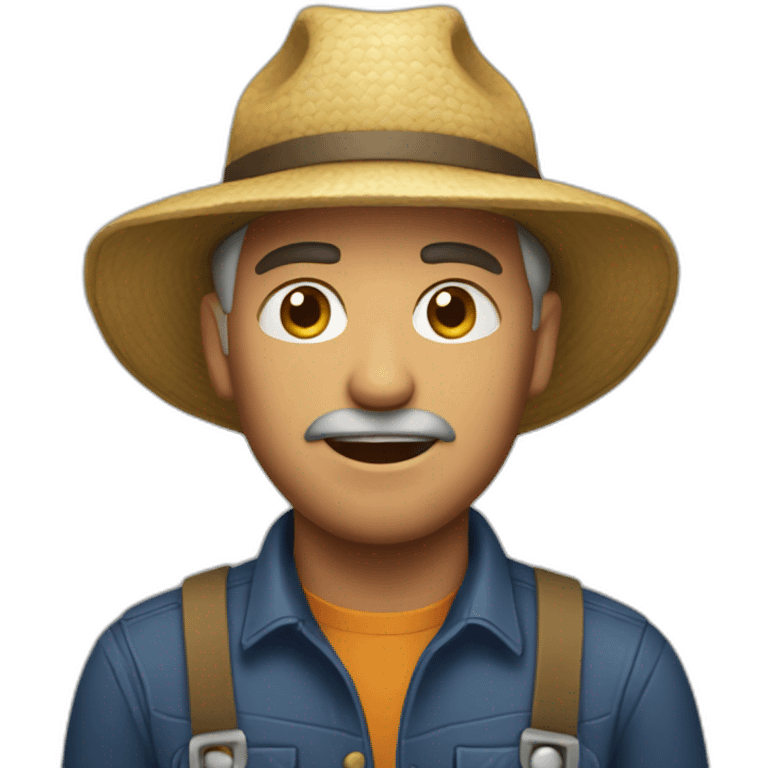 A farmer who explode emoji