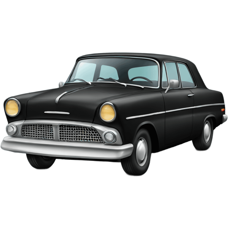 black retro car emoji