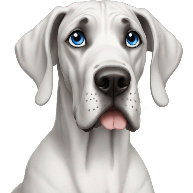 Great dane blue eyes emoji