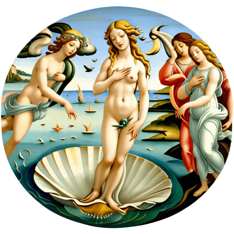 Birth of Venus, painting Sandro Botticelli emoji