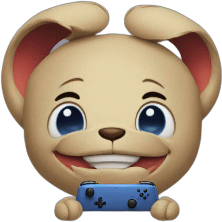 Stitch with nintendo Switch emoji