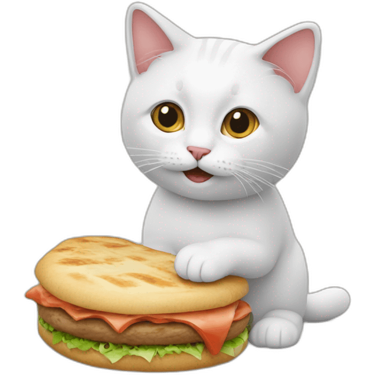 un chat qui fait un doit doner emoji