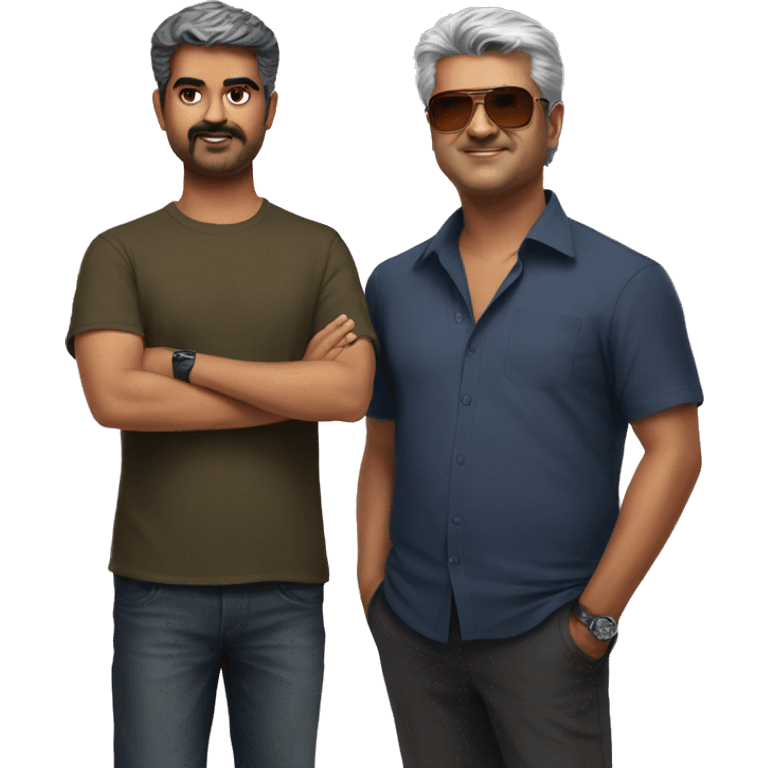 Vijay and ajith emoji