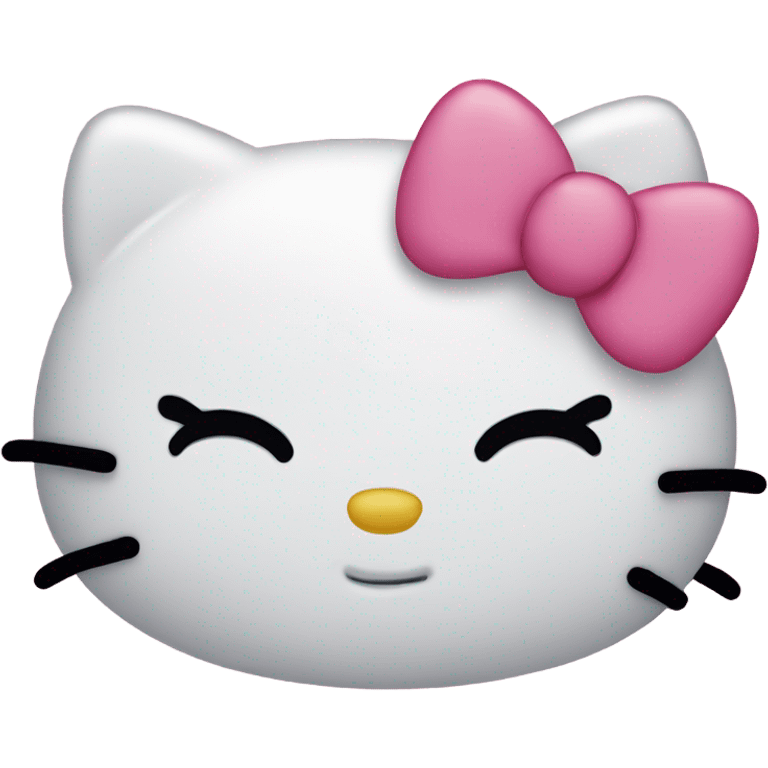 Sleepy hello kitty emoji