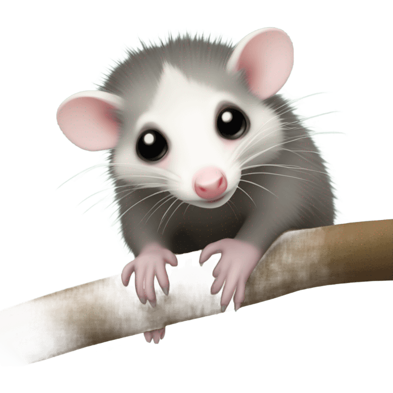 cute virginia opossum emoji