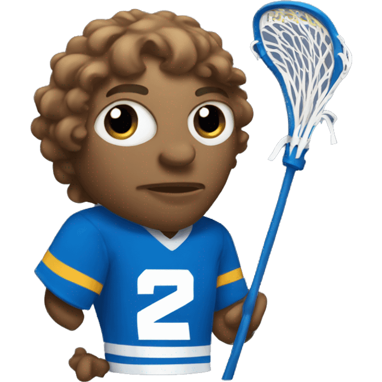 Lacrosse playing Buffalo  emoji