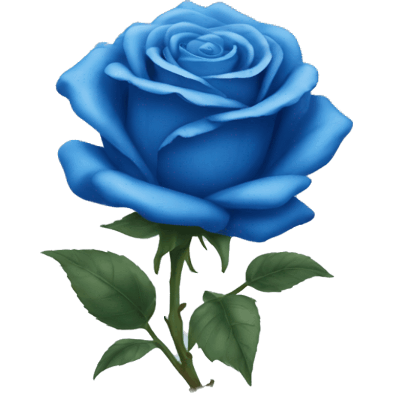 Blue rose emoji