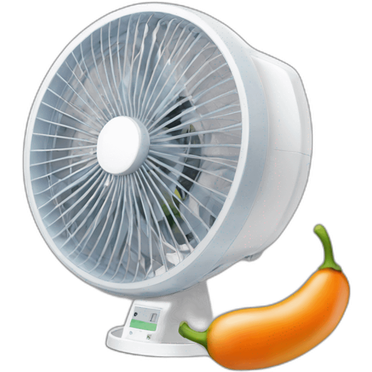 Ventilateur mange une carrote emoji