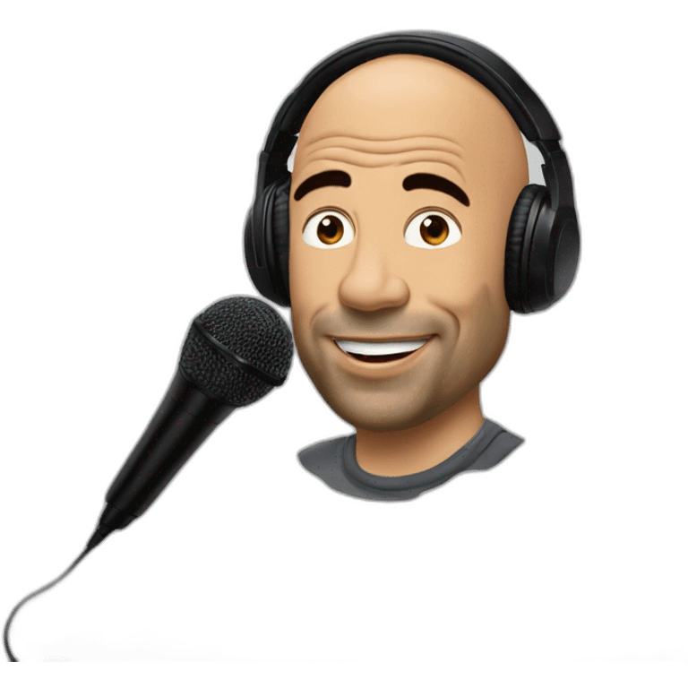 Joe Rogan podcast with a microphone emoji