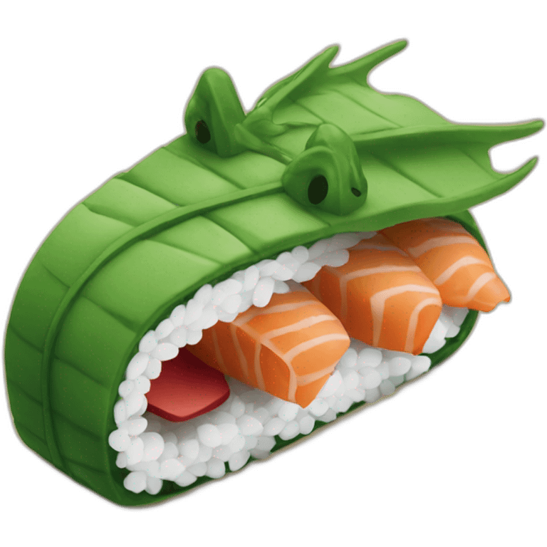 Dragon sushi emoji