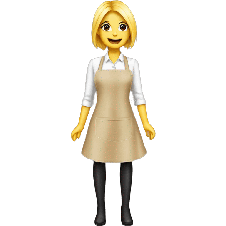 Funny girl apron cocktail  emoji