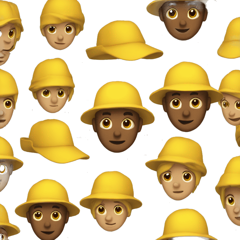 yellow bob hat emoji