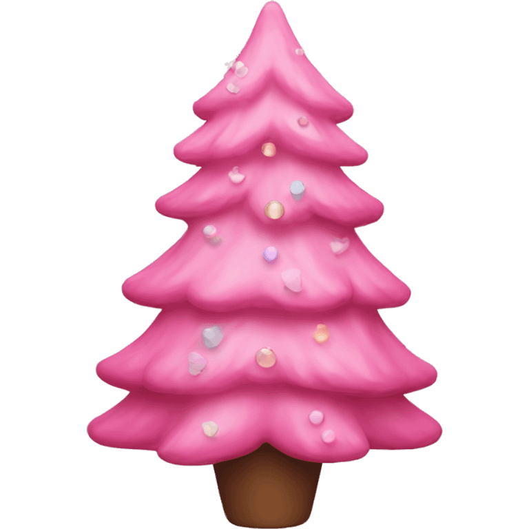 Pink Aesthetic Christmas tree  emoji