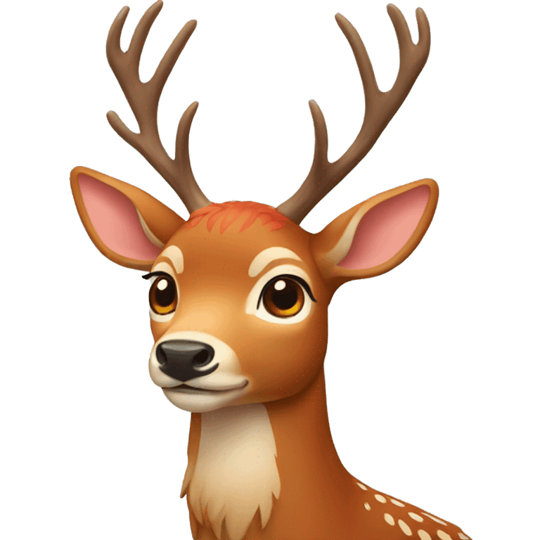 deer with red hair emoji