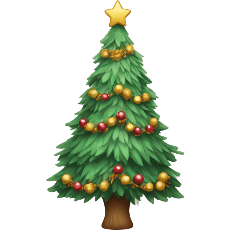 Boho Christmas tree emoji