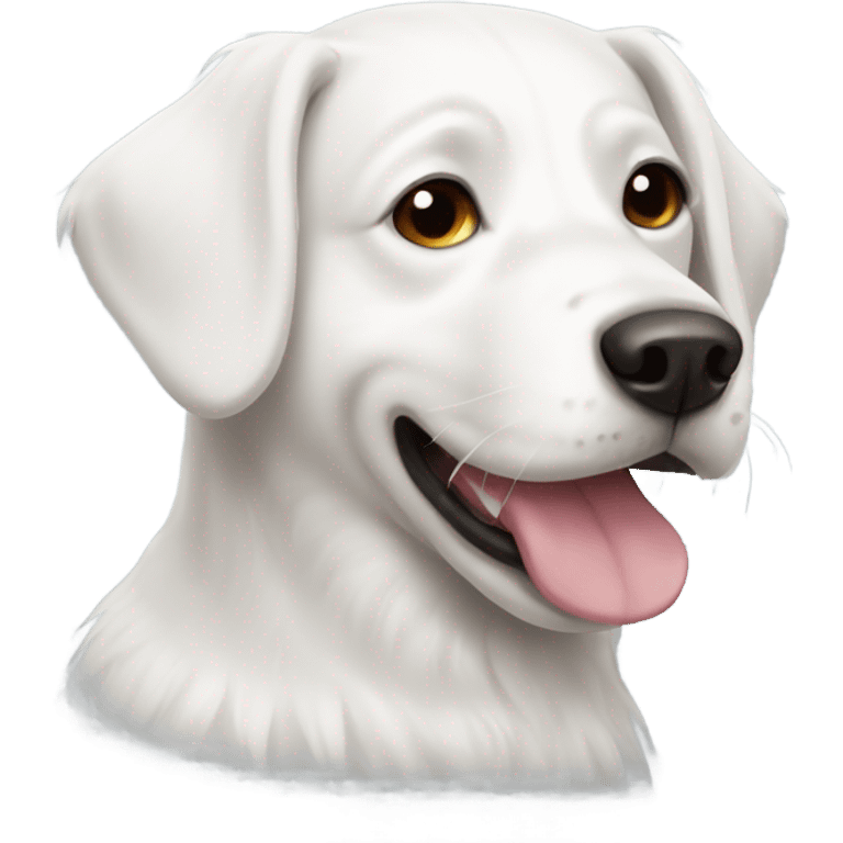 white dog shpiz  emoji