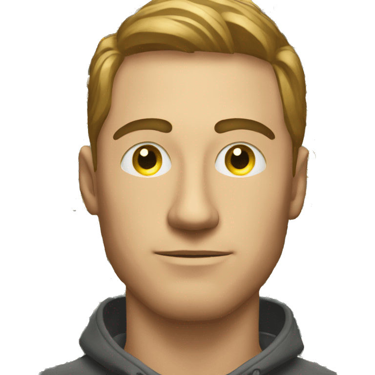 a man with bitcoins in his eyes emoji