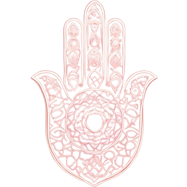 Color pink hamsa  emoji