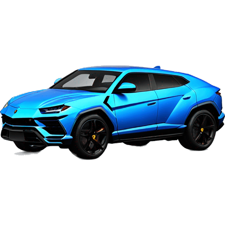 Blue Lamborghini urus emoji