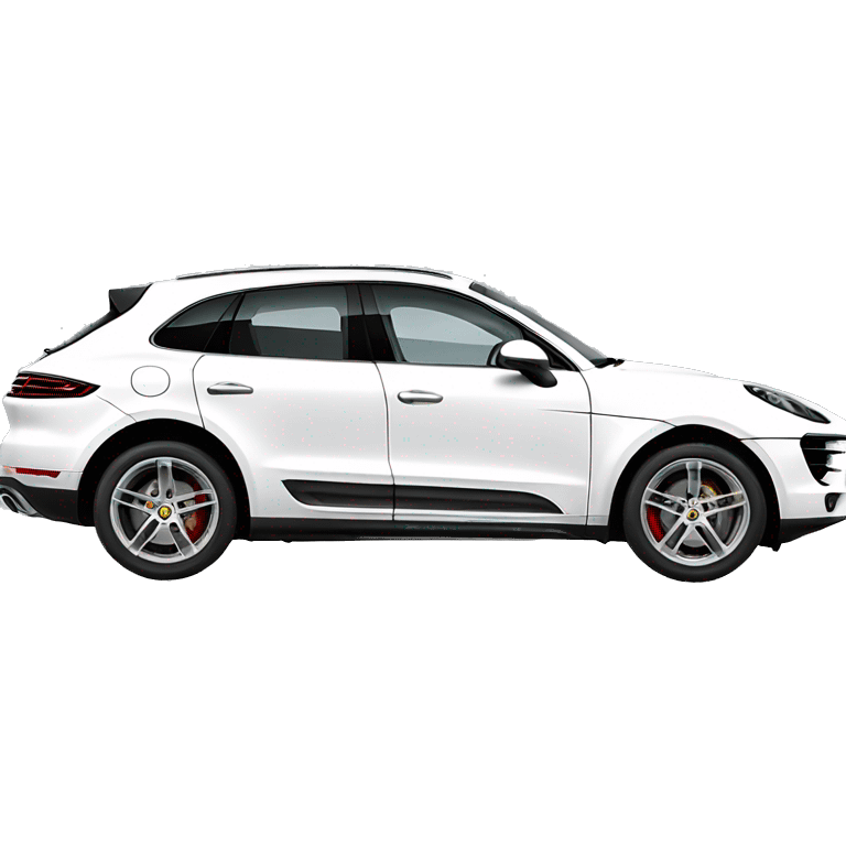 White Porsche macan emoji