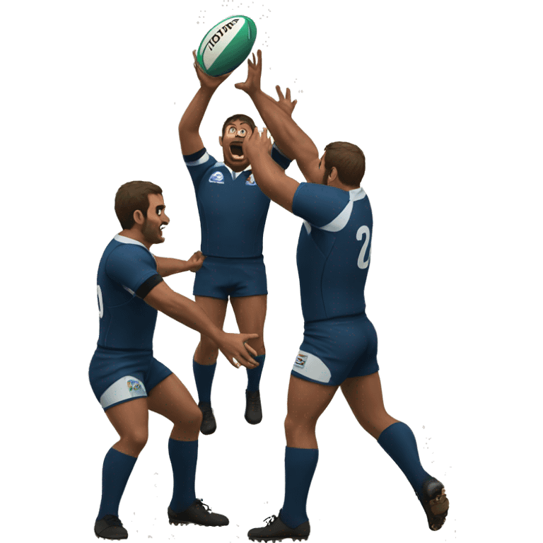 Rugby Lineout  emoji