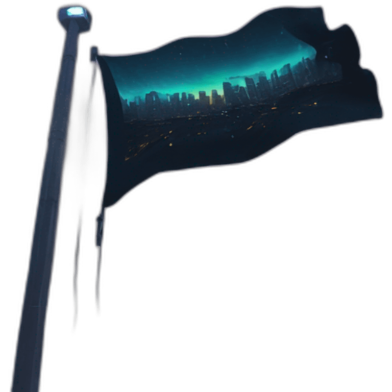 Night City flag, Cyberpunk 2077 emoji