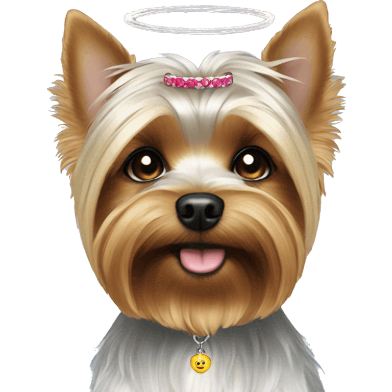 Yorkie-angel-halo emoji