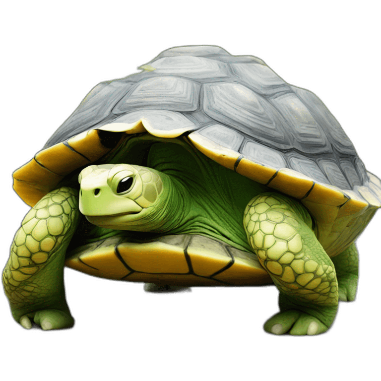 Tortue sur raton laveur emoji