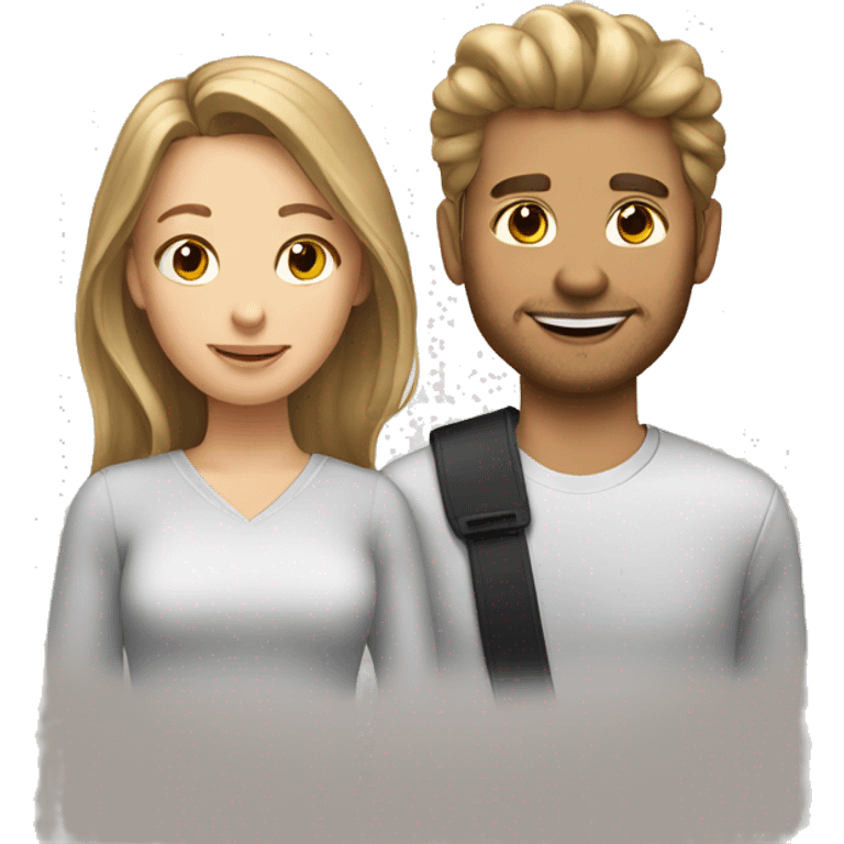 Two girls with bronde hair and one guy – Colleagues emoji