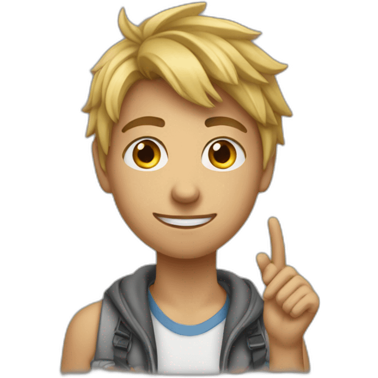 Teenager wirft dartpfeil emoji