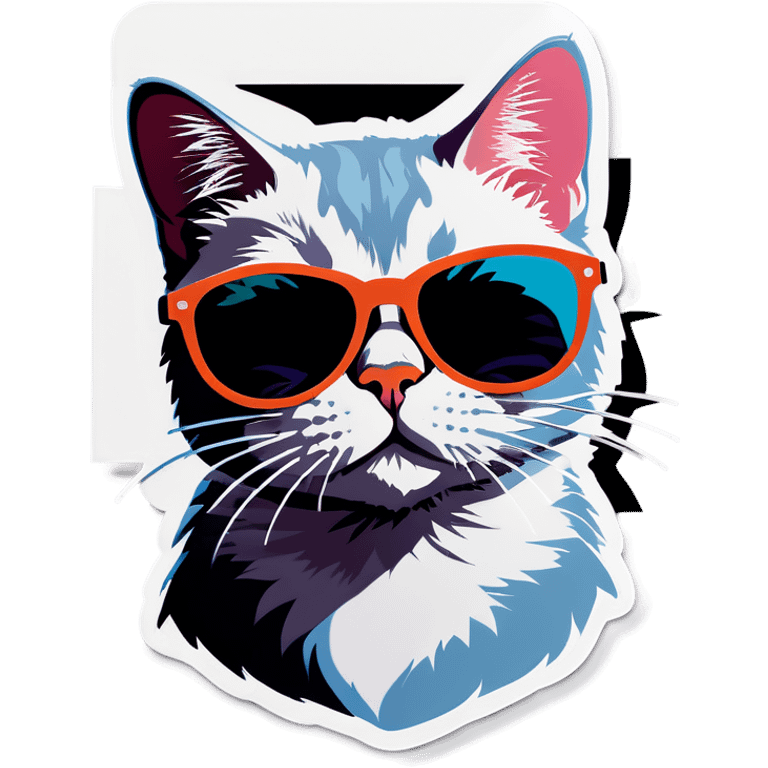 Cat with sunglasses emoji