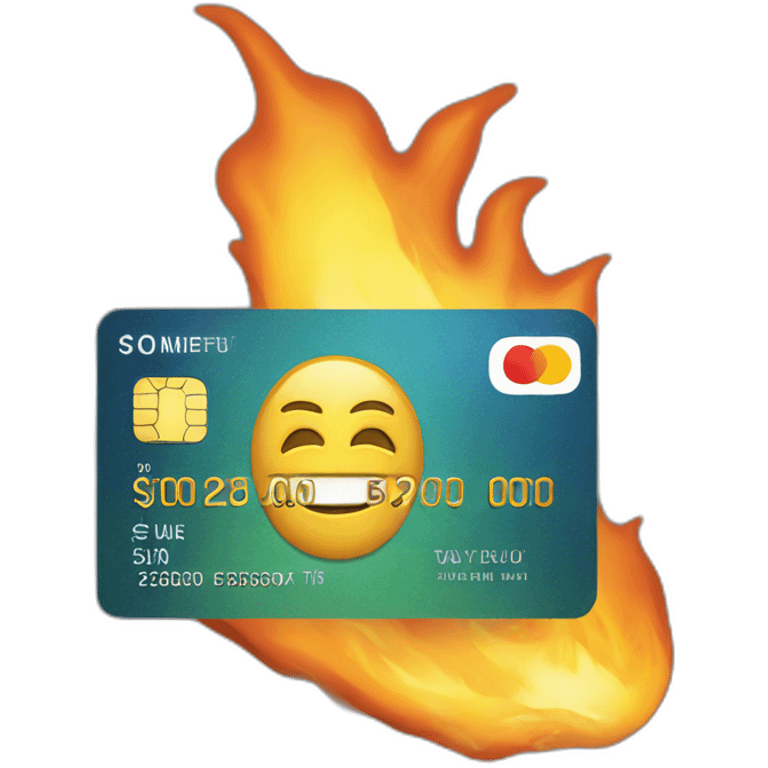 creditcard-on-fire emoji