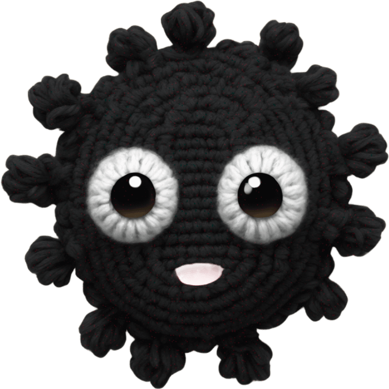 Crochet soot sprite  emoji