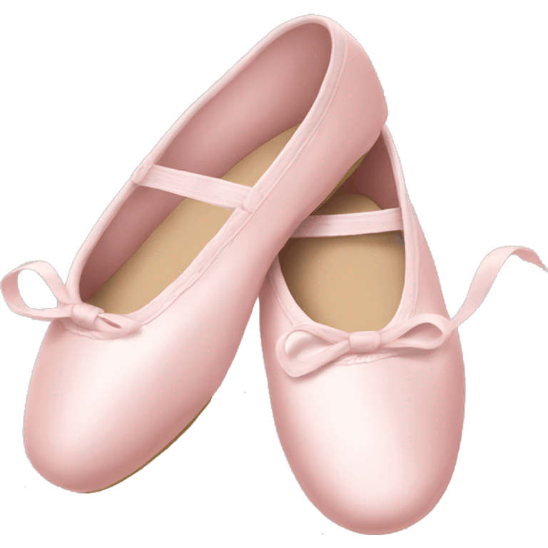 Pale pink ballet shoes emoji