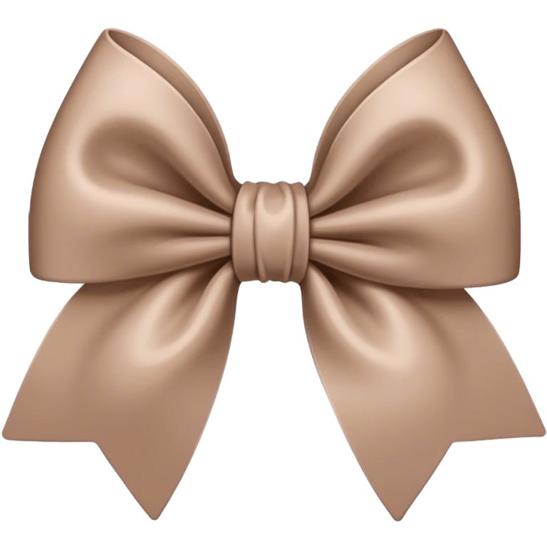 Beige bow emoji